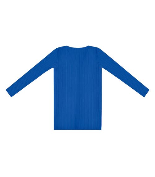 Cardigan Feminino Canelado Infinita Cor Azul