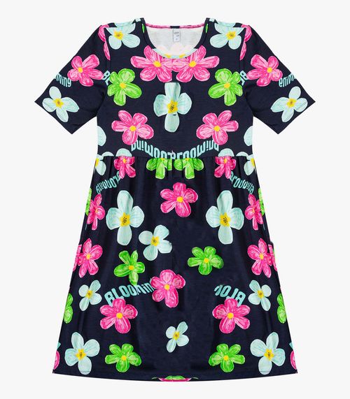 Vestido Feminino em Molecotton Infinita Cor Rosa