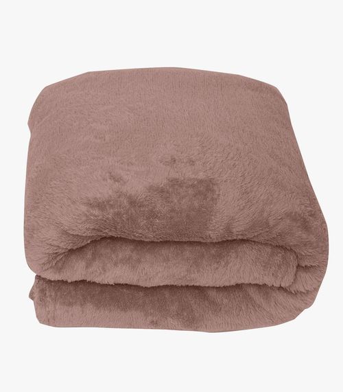Manta De Microfibra Lisa Solteiro Rovitex Home Rosa