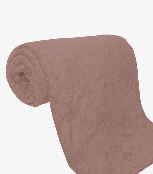 Manta De Microfibra Lisa Queen Rovitex Home Rosa