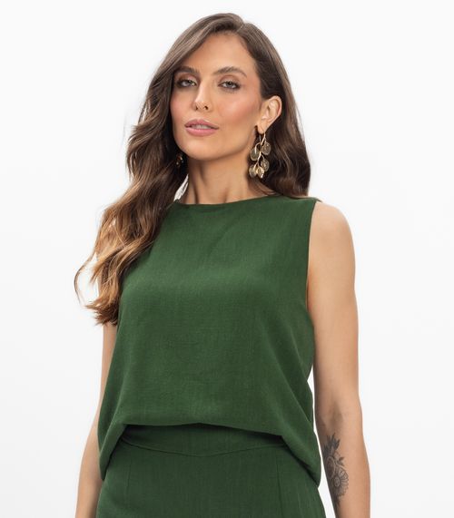 Conjunto Regata com Shorts Feminino Endless Verde