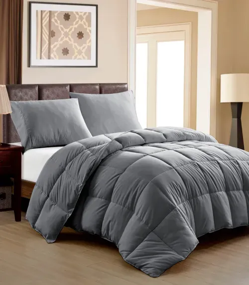 Edredom King Plumage Anti Pilling Rozac Cinza