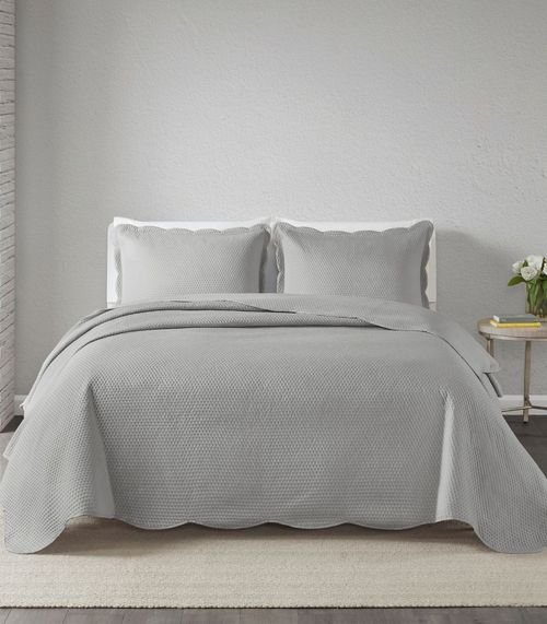 Jogo De Colcha Milao Casal 3 Peças Corttex Cinza