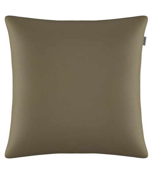 Capa De Almofada Couro Eco Adomes Marrom