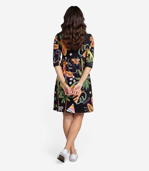 Vestido Feminino em Molecotton Infinita Cor Preto