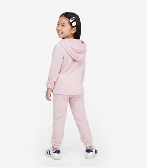 Conjunto Infantil  Blusão com Capuz e Calça Select Rosa