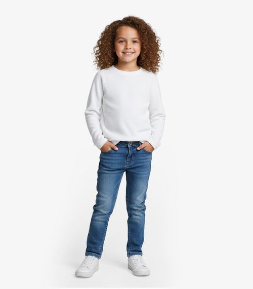 Vestido Infantil Manga Longa Select Branco