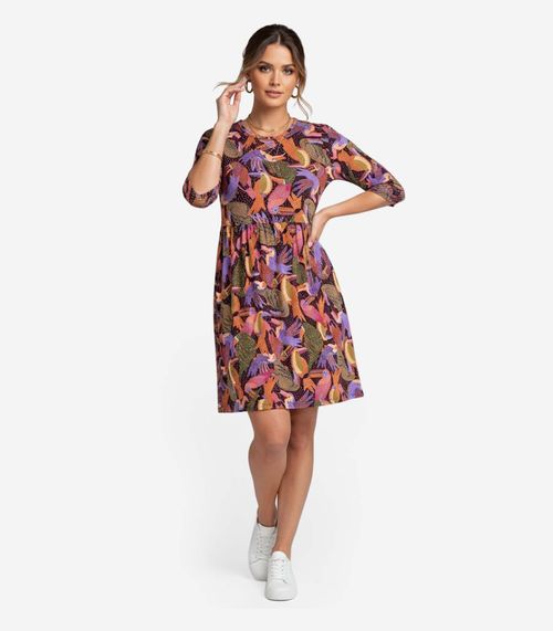 Vestido Feminino em Molecotton Infinita Cor Vermelho