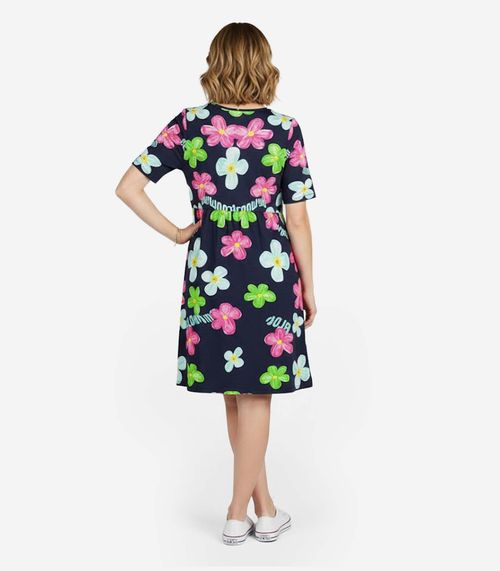 Vestido Feminino em Molecotton Infinita Cor Rosa