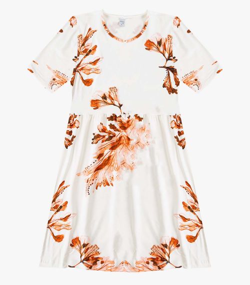 Vestido Feminino em Molecotton Infinita Cor Laranja