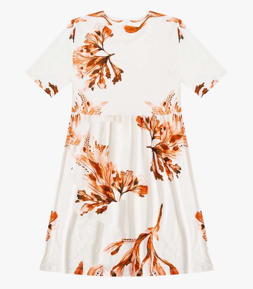 Vestido Feminino em Molecotton Infinita Cor Laranja