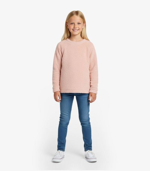 Vestido Infantil Manga Longa Select Rosa