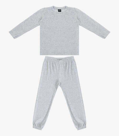 Pijama Infantil Menina Blusa E Calça Select Cinza