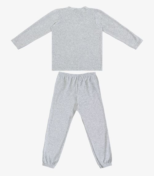 Pijama Infantil Menina Blusa E Calça Select Cinza