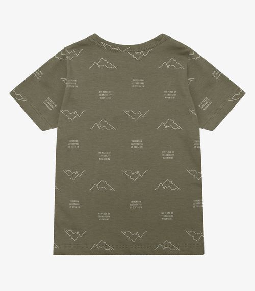 Camiseta Infantil Masculina Animais Infinita Cor Verde