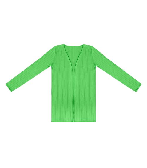 Cardigan Feminino Canelado Infinita Cor Verde