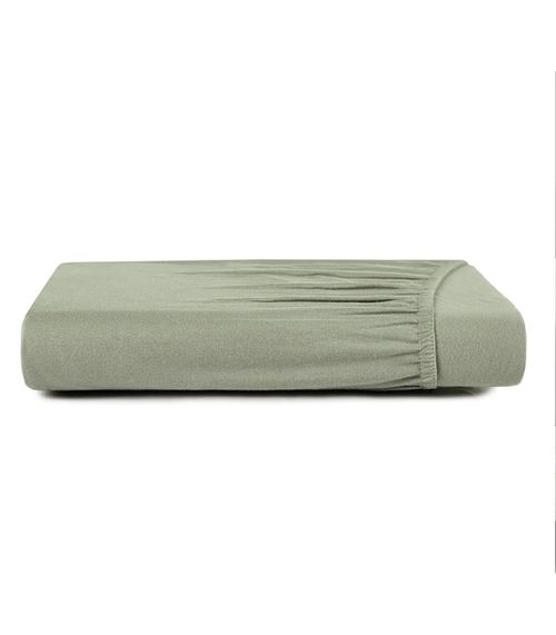 Lençol Solteiro Malha Fio Penteado Altenburg Verde