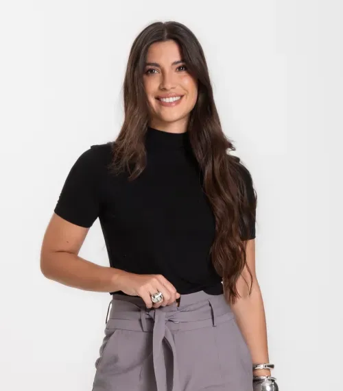 Blusa Cropped Feminina Select Preto