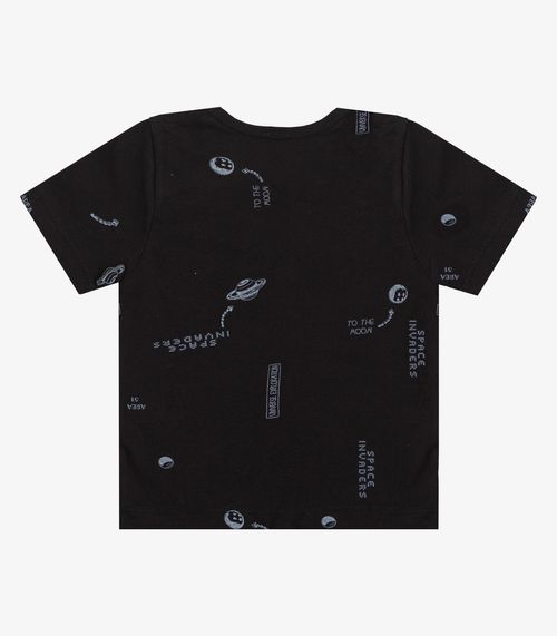 Camiseta Infantil Masculina Animais Infinita Cor Preto