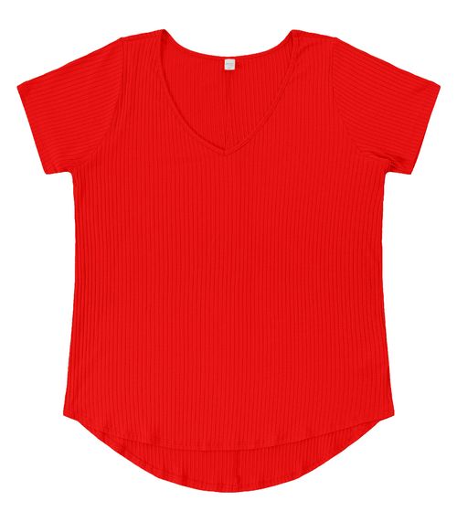 Blusa Feminina Plus Size da Infinita Cor Vermelho