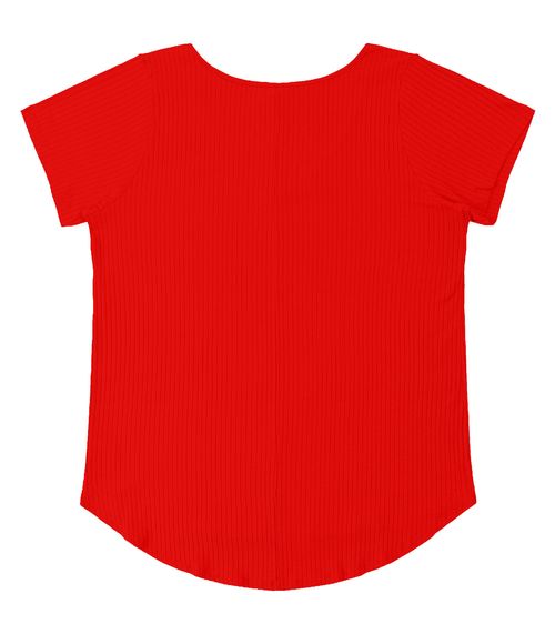 Blusa Feminina Plus Size da Infinita Cor Vermelho