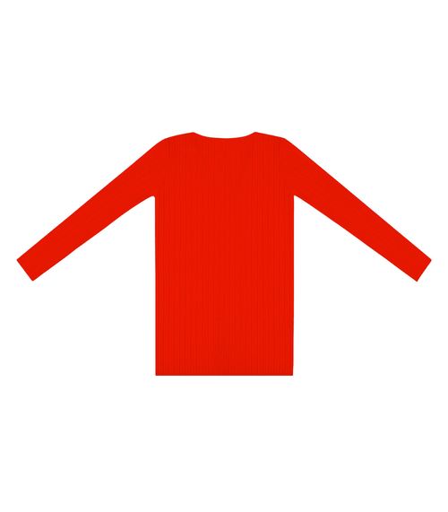 Cardigan Feminino Canelado Infinita Cor Vermelho