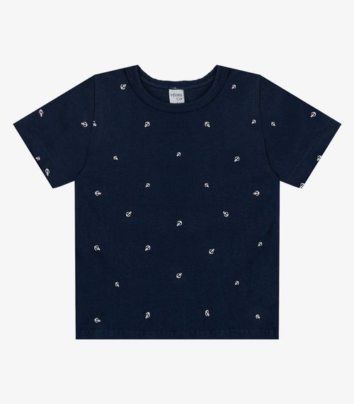 Camiseta Infantil Masculina Animais Infinita Cor Azul