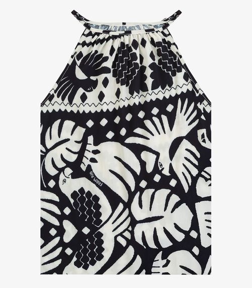 Blusa Feminina de Alça Infinita Cor Preto