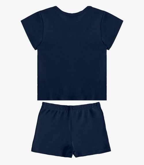 Conjunto Infantil Blusa com Shorts Select Azul