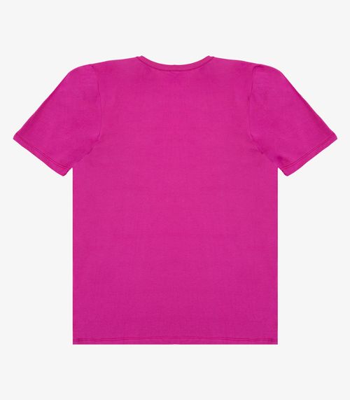 Kit Camiseta Adulto Masculino Meia Malha Rovitex Rosa
