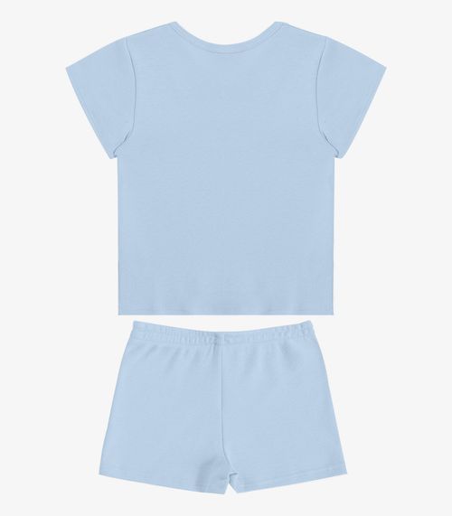 Conjunto Infantil Blusa com Shorts Select Azul