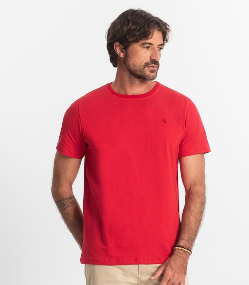 Camiseta Masculina Básica Diametro Vermelho