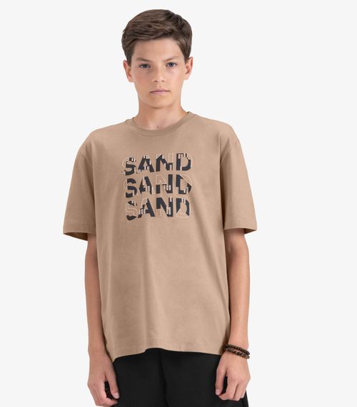 Camiseta Juvenil Masculina em Meia Malha Minty Marrom