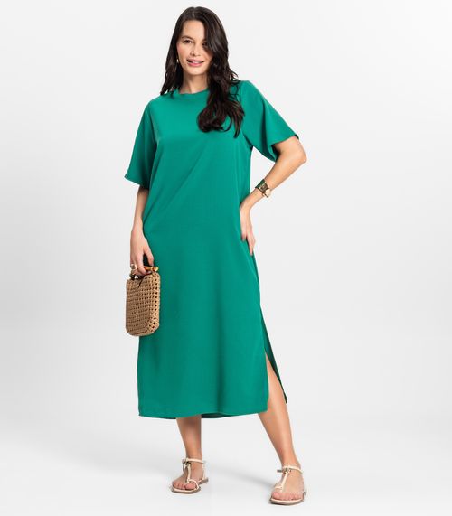 Vestido Feminino Midi em Twill Cey Rovitex Verde