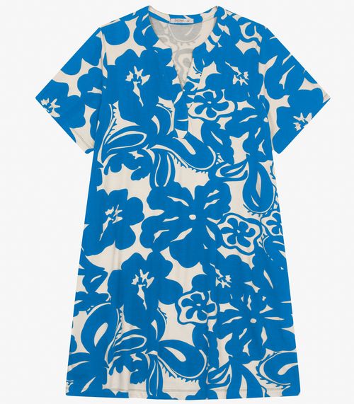 Vestido Curto Feminino Plus Size Secret Glam Azul