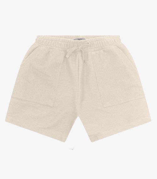 Shorts Juvenil Feminino em Moletinho Minty Bege