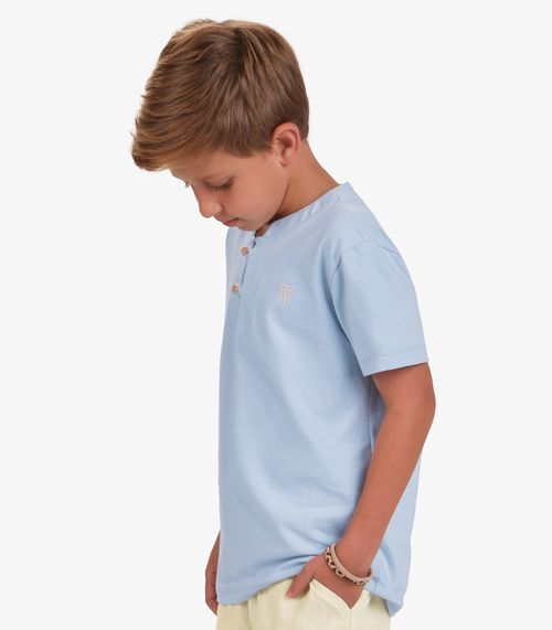 Conjunto Camiseta com Bermuda Menino Trick Nick Azul