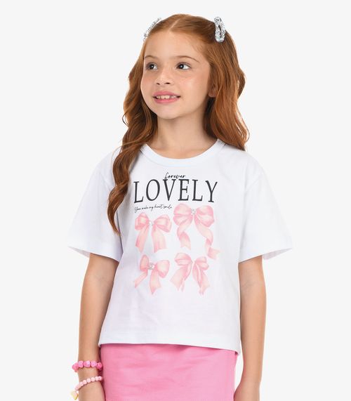 Blusa Feminina Meia Malha Rovi Kids Branco