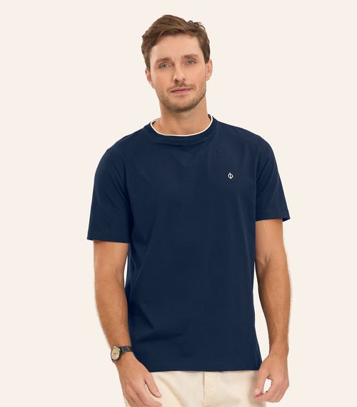 Camiseta Cotton Leve Masculina Diametro Azul