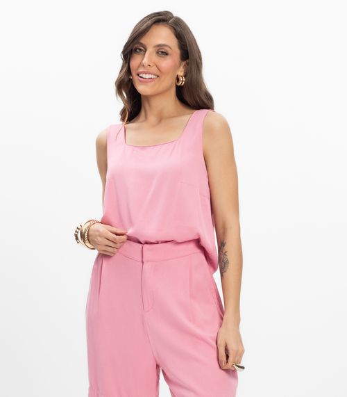 Regata Viscose Double Feminina Endless Rosa