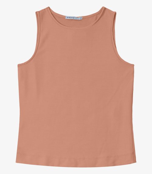 Regata Feminina em Poly Gorgurinho Endless Marrom