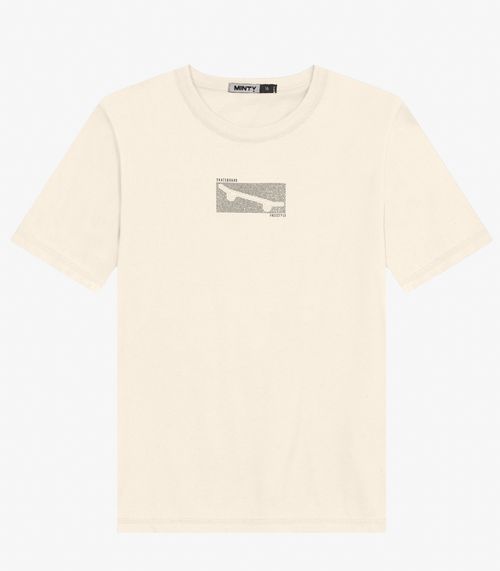 Camiseta Juvenil Masculina em Meia Malha Minty Bege