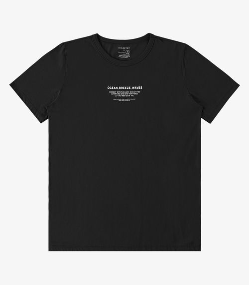 Camiseta Meia Malha Masculina Diametro Preto