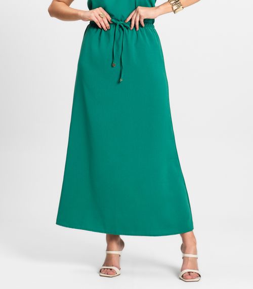 Saia Midi Feminina em Twill Cey Rovitex Verde