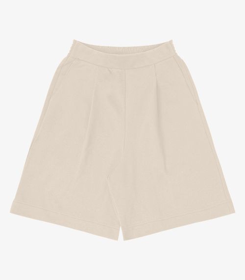 Bermuda Feminina em Moletinho Sarjado Rovitex Bege