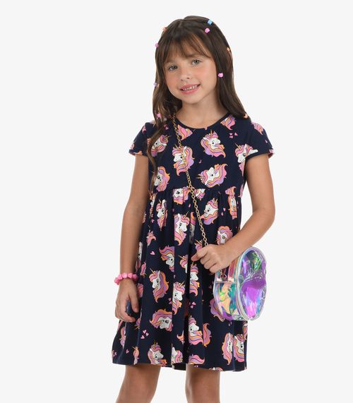 Vestido Cotton Rovi Kids Azul