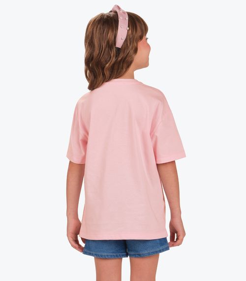 Camiseta Meia Malha Trick Nick Rosa