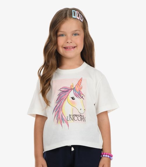 Blusa Meia Malha Menina Rovi Kids Bege