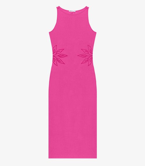 Vestido Midi Feminino Endless Rosa