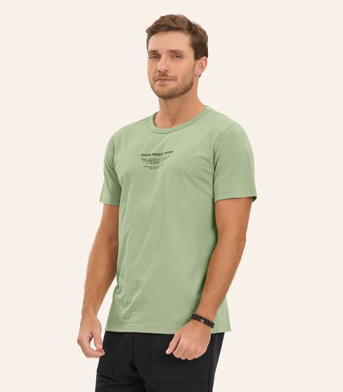 Camiseta Meia Malha Masculina Diametro Verde